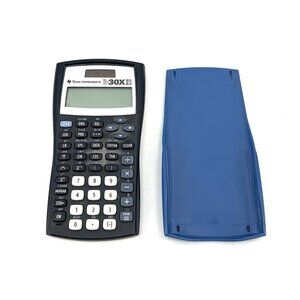 Texas Instruments TI-30X IIS Solar Powered Calculator Blue With Case